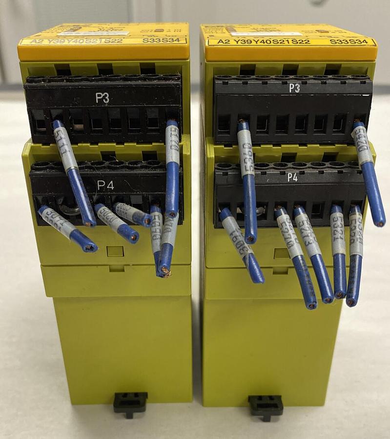 Used PILZ,PNOZ XV2P 24VDC,Saftey Relay LOT OF 2
