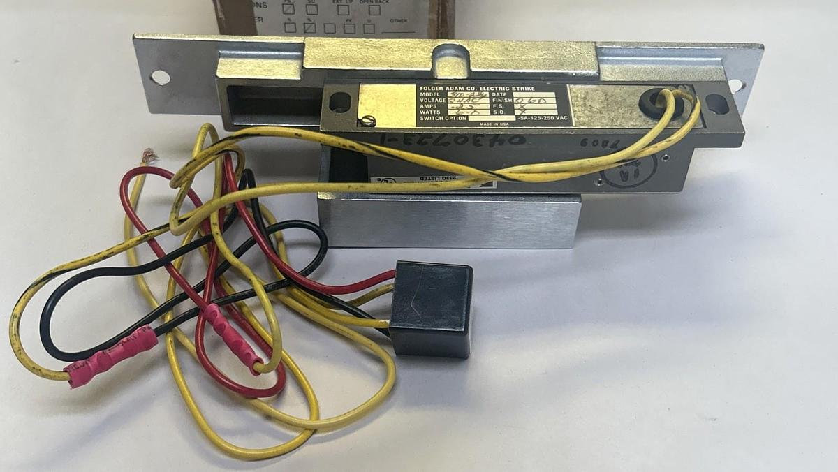 FOLGER ADAM,310-2-3/4,ELECTRIC STRIKE 24Vac NOS