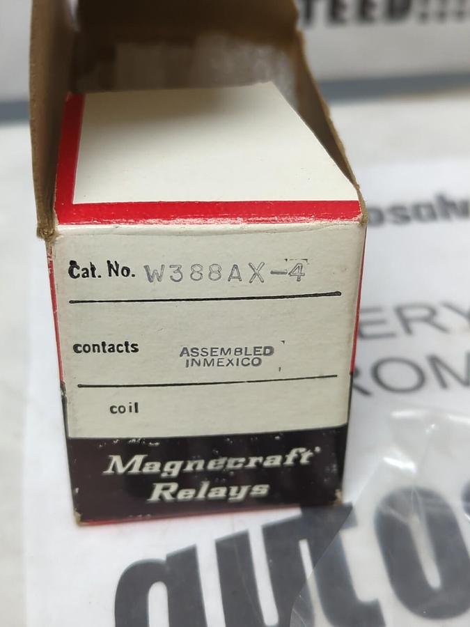 MAGNECRAFT,W388AX-4,RELAY 13 AMP 120V 50/60HZ NOS