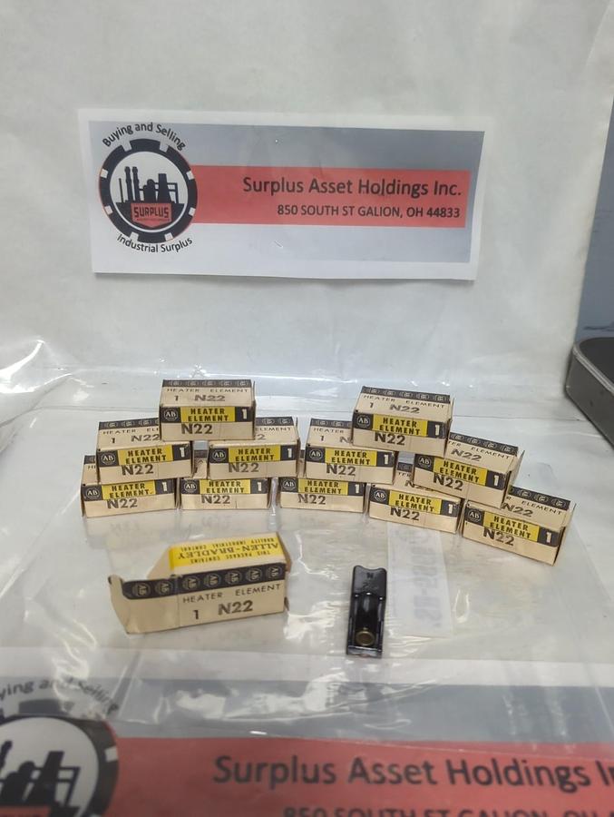 ALLEN BRADLEY,N22,THERMAL OVERLOAD HEATER ELEMENT LOT OF 12 NOS