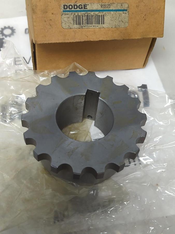 DODGE,099123,CHAIN COUPLING FLANGE FB6019X2 NOS