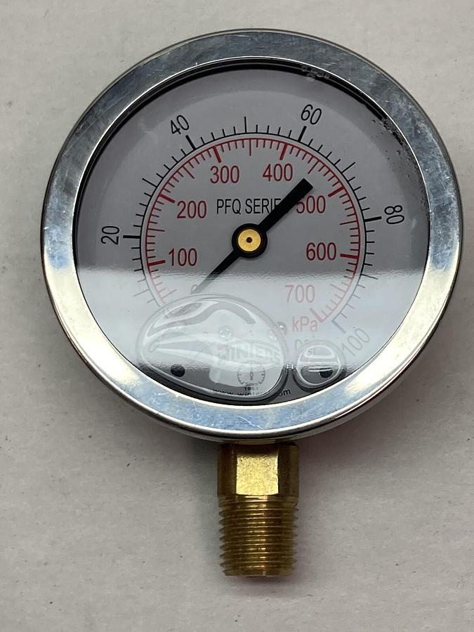 Winters,PFQ804,1/4 IN Gauge NPT 0-100 PSI/KPA