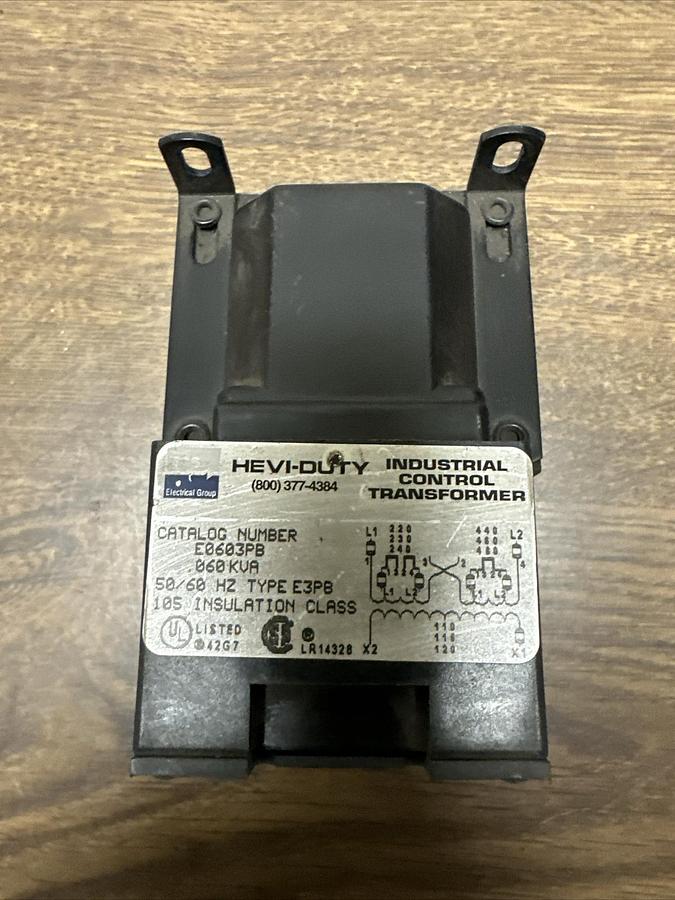 Used Hevi-Duty,E0603PB,Industrial Control Transformer
