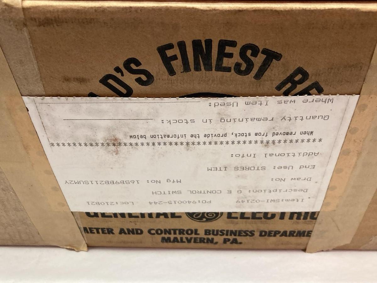 General Electric,SB9 BB211SUM2Y,Control Switch