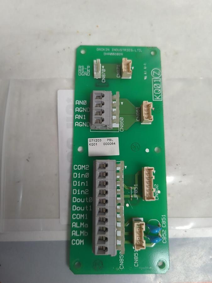 Used DAIKEN,DHA0102B,CIRCUIT BOARD 3PCB110-1 PRE-OWNED