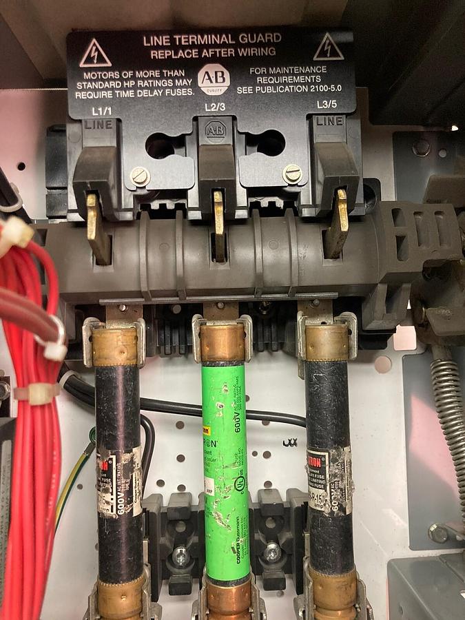 Used Allen-Bradley,2100 2112,Size 1 Fused MCC 12 Inch Starter Bucket