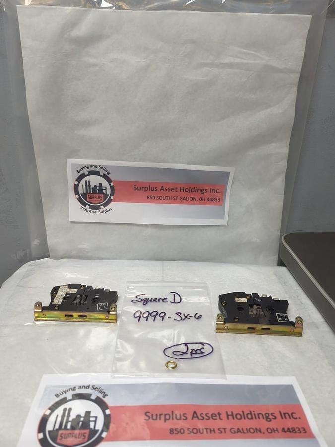Used SQUARE D,9999-SX-6,SERIES B ELECTRICAL INTERLOCK LOT OF 2 PRE-OWNED