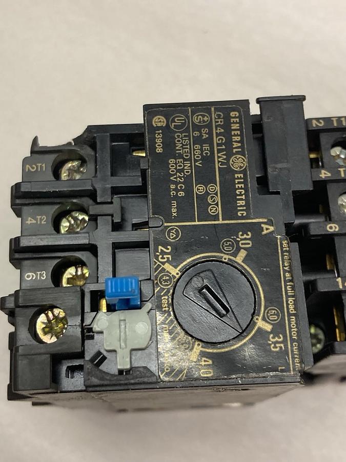 Used General Electric,CR4CA w/ CR4G1WJ,Contactor