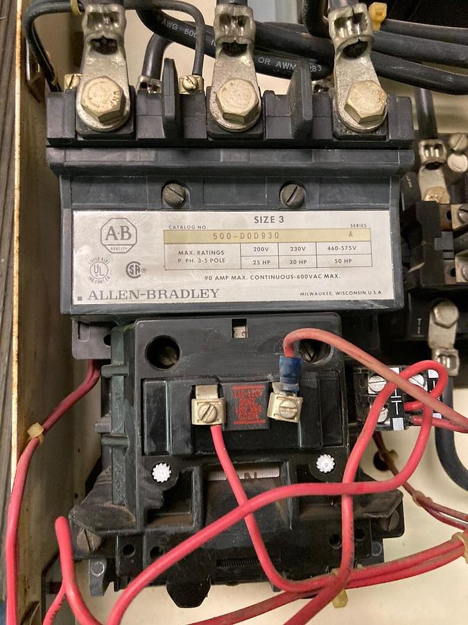 Used Allen-Bradley,2100 2112B,Size 3 MCC 32 INCH Starter Feeder Bucket