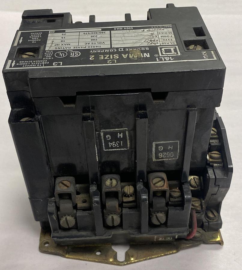 Used Square D,8502 SD0-2,Series A Contactor