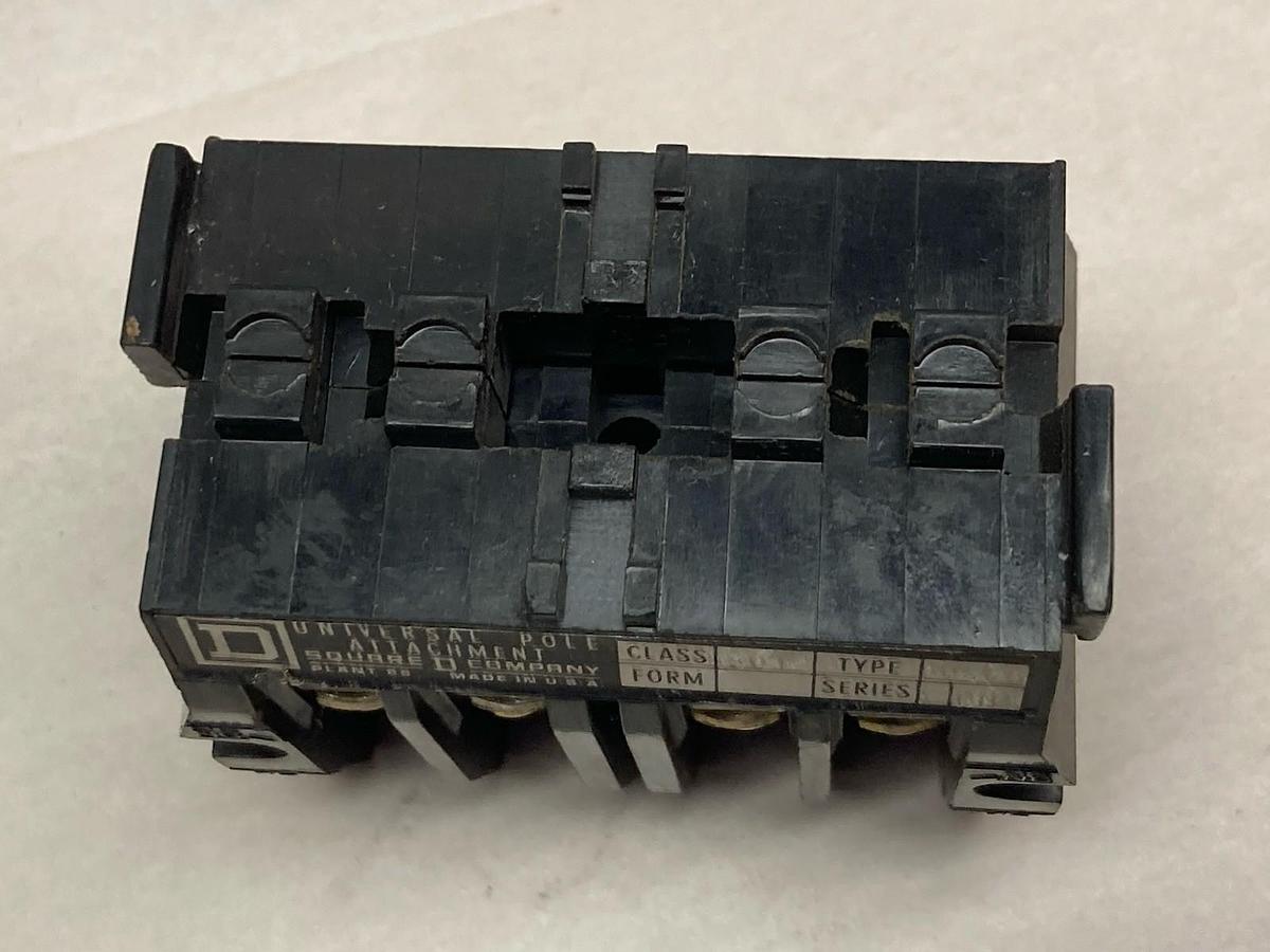 Used Square D,Class 8501 Type GU44,Universal 4-Pole Attachment Ser A
