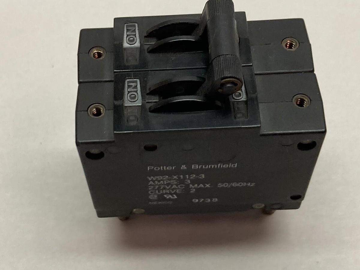 Potter & Brumfield,W92-X112-3,Circuit Breaker Magnetic 3A 277VAC