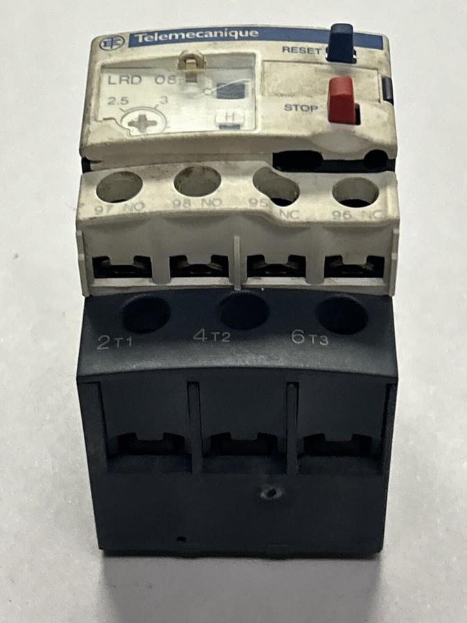 Used TELEMECANIQUE,LRD08,OVERLOAD RELAY