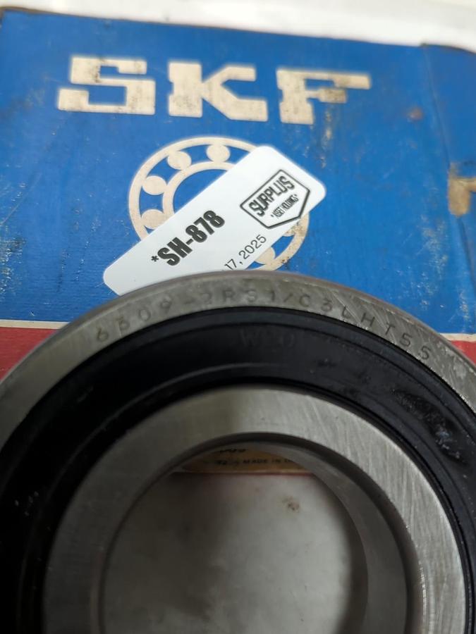 SKF,6309-2RS1/C3LHT55,DEEP GROOVE BALL BEARING NOS