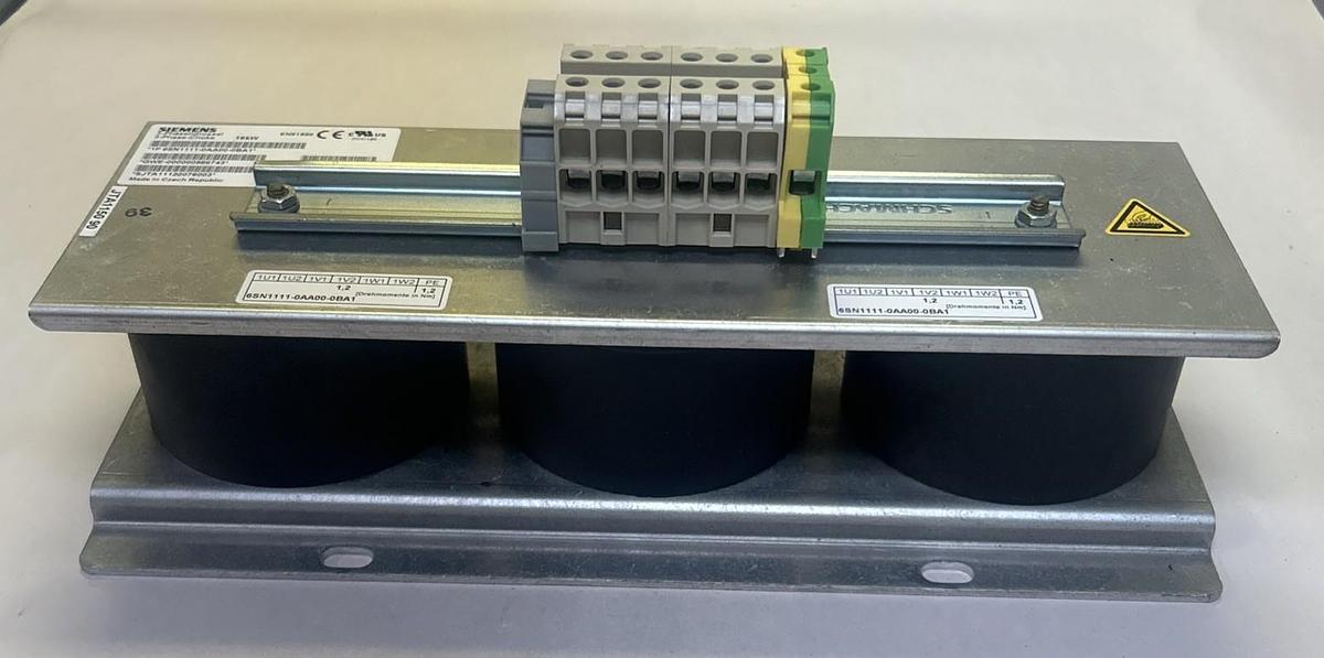 Used SIEMENS,6SN1111-0AA00-0BA1,LINE REACTOR 3PH 16KW