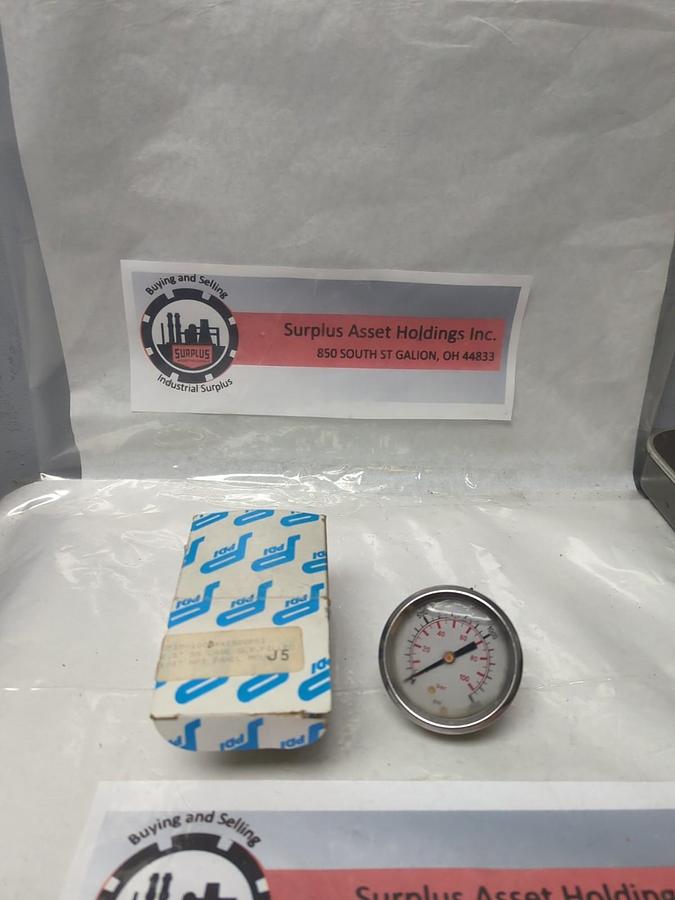 PDI,CF1P,GAUGE 2-1/2 IN FACE 1/4 IN BACK NPT 100-1500PSI NOS