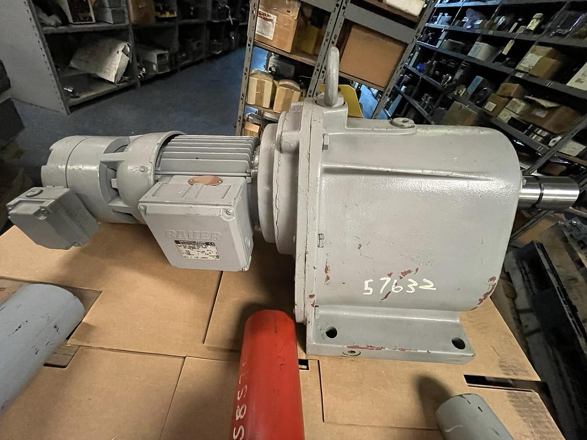 Used EBERHARD BAUER,G63-10/DK94-241-AS/M,GEARMOTOR 2HP 11.5 RPM 480V 3PH