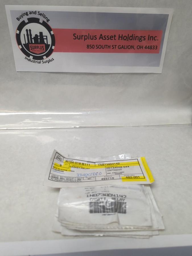 FISHER,1N873804142,GASKET RELAY LOT OF 8 NOS