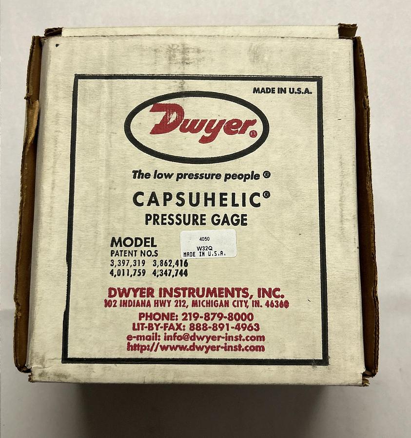 Used DWYER,4050C,PRESSURE SWITCH 0-50IN NEW