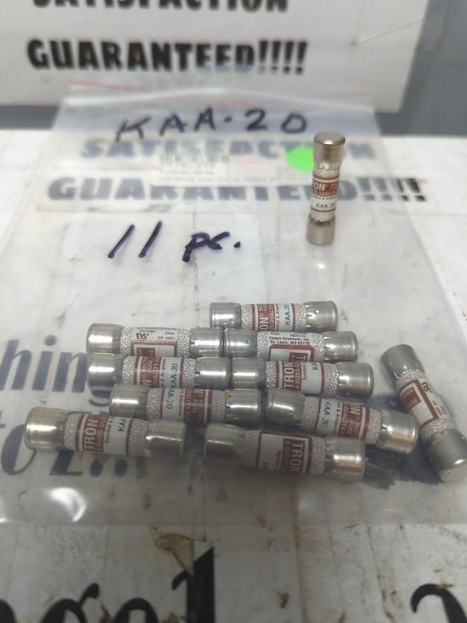COOPER BUSSMANN,KAA-20,RECTIFIER FUSES LOT OF 11 NOS