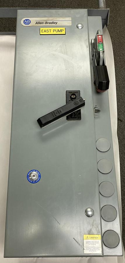 Used Allen Bradley,512-BDB-6P-24,Combination Starter Size 1 480V 120V Coil