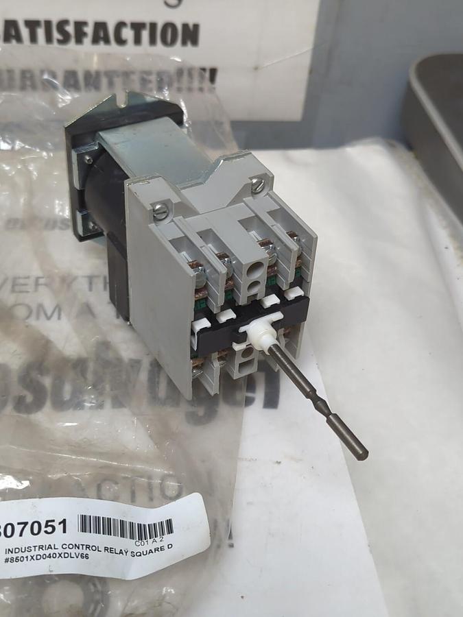 SQUARE D,8501XD040XDLV66,SERIES B INDUSTRIAL CONTROL RELAY NOS