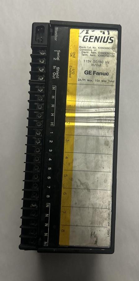 Used GE FANUC,IC660BBD101,GENIUS BLOCK I/O MODULE