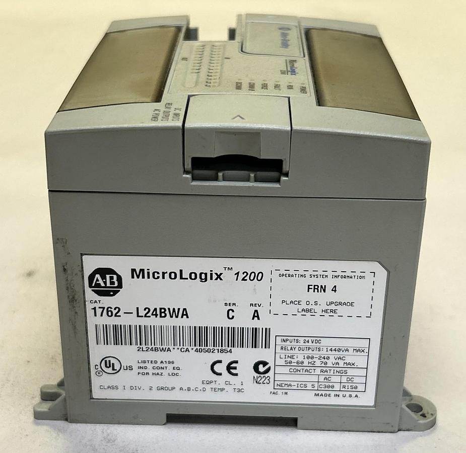 Used ALLEN BRADLEY,1762-L24BWA,MICROLOGIX 1200 CONTROLLER