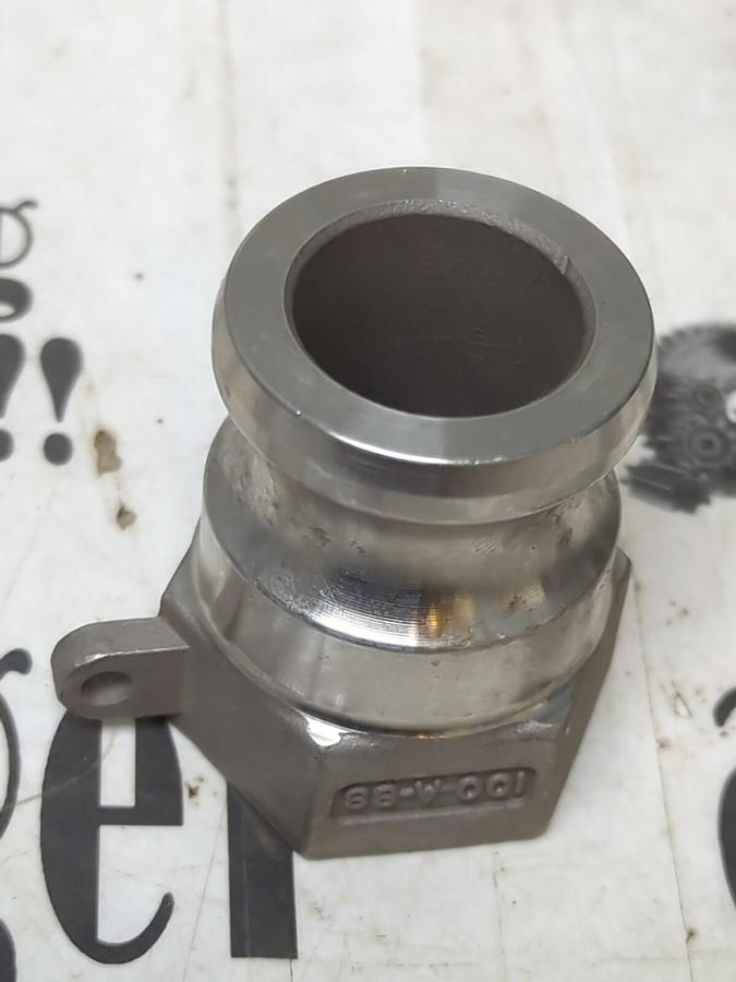 DIXON,100-A-SS,CAM & GROOVE 1 INCH STAINLESS STEEL ADAPTER NOS