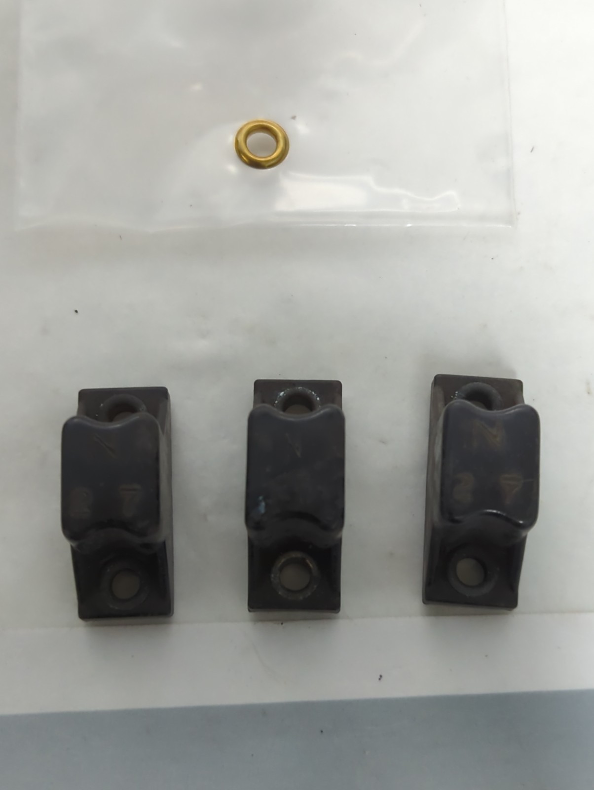 Used ALLEN BRADLEY,N27,THERMAL OVERLOAD PROTECTION HEATER ELEMENT LOT OF 3 PRE-OWNED