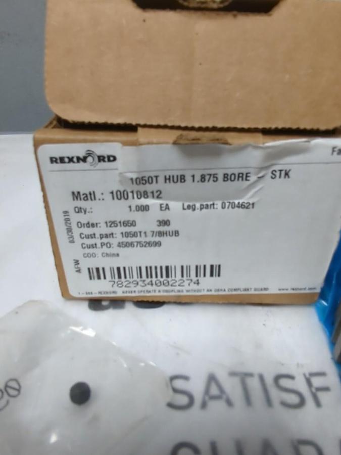 REXNORD,10010812,1050T HUB 1.875 INCH BORE-STK NOS