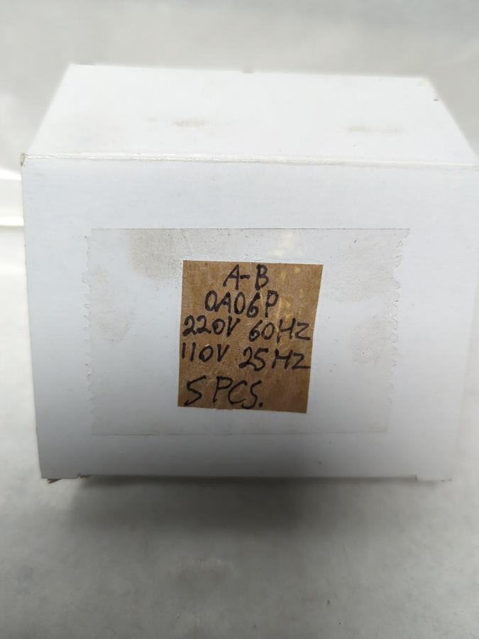 Used ALLEN-BRADLEY,0A06P,COIL 220V 60HZ 110V 25HZ LOT OF 5 PRE-OWNED