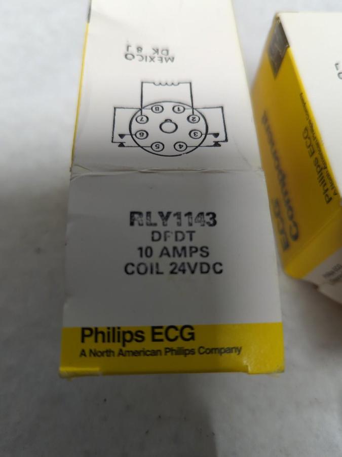 PHILLIPS,RLY114S,ECG COIL 10 AMP 24VDC LOT OF 2 NOS