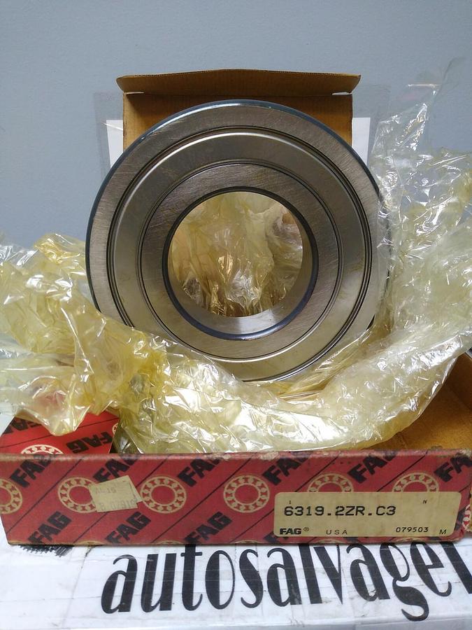 Fag,6319-2ZR-C3,Deep Groove Ball Bearing NOS