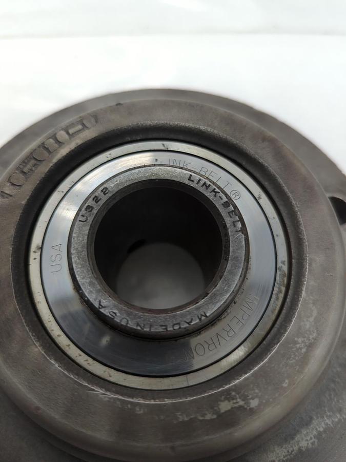 Used LINK BELT,FCU-322,FLANGE BEARING 4-BOLT 1-3/8 INCH BORE PRE-OWNED