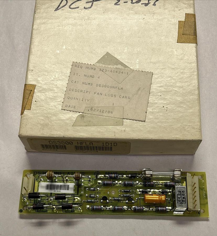 GENERAL ELECTRIC,DS3800NFLA,FAN LOSS CARD NOS