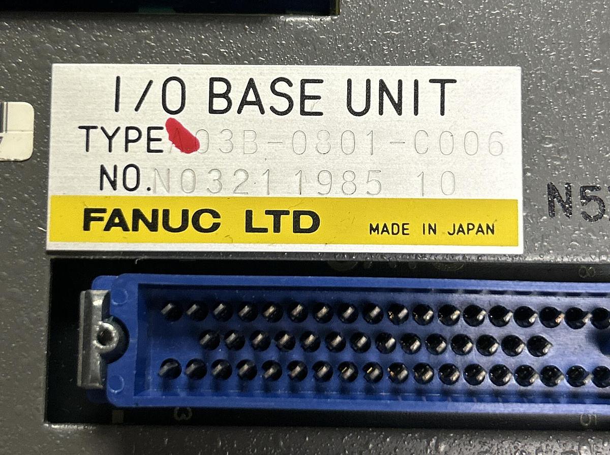 Used FANUC,A03B-0801-C006,I/O MODULE BASE UNIT