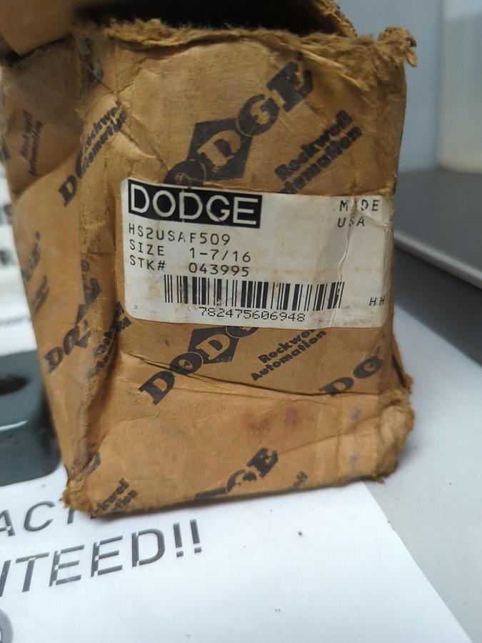DODGE,043995,HS2USAF509 SPLIT PILLOW BLOCK BEARING HOUSING 1-7/16 INCH BORE NOS