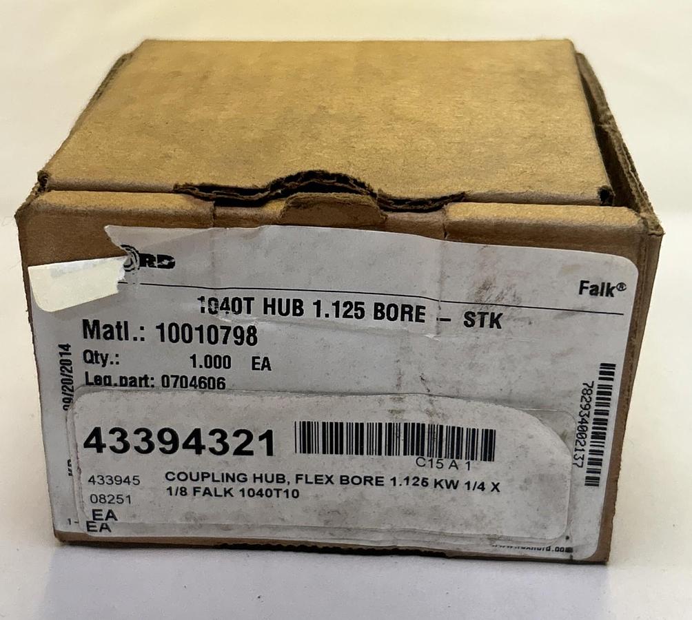 REXNORD,1040T,COUPLING HUB 1.125INCH BORE NOS