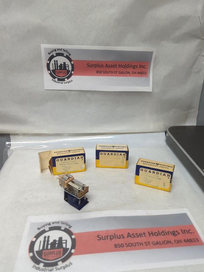 GUARDIAN,905-2C-12D,GENERAL PURPOSE RELAY 10 AMP 12VDC LOT OF 3 NOS