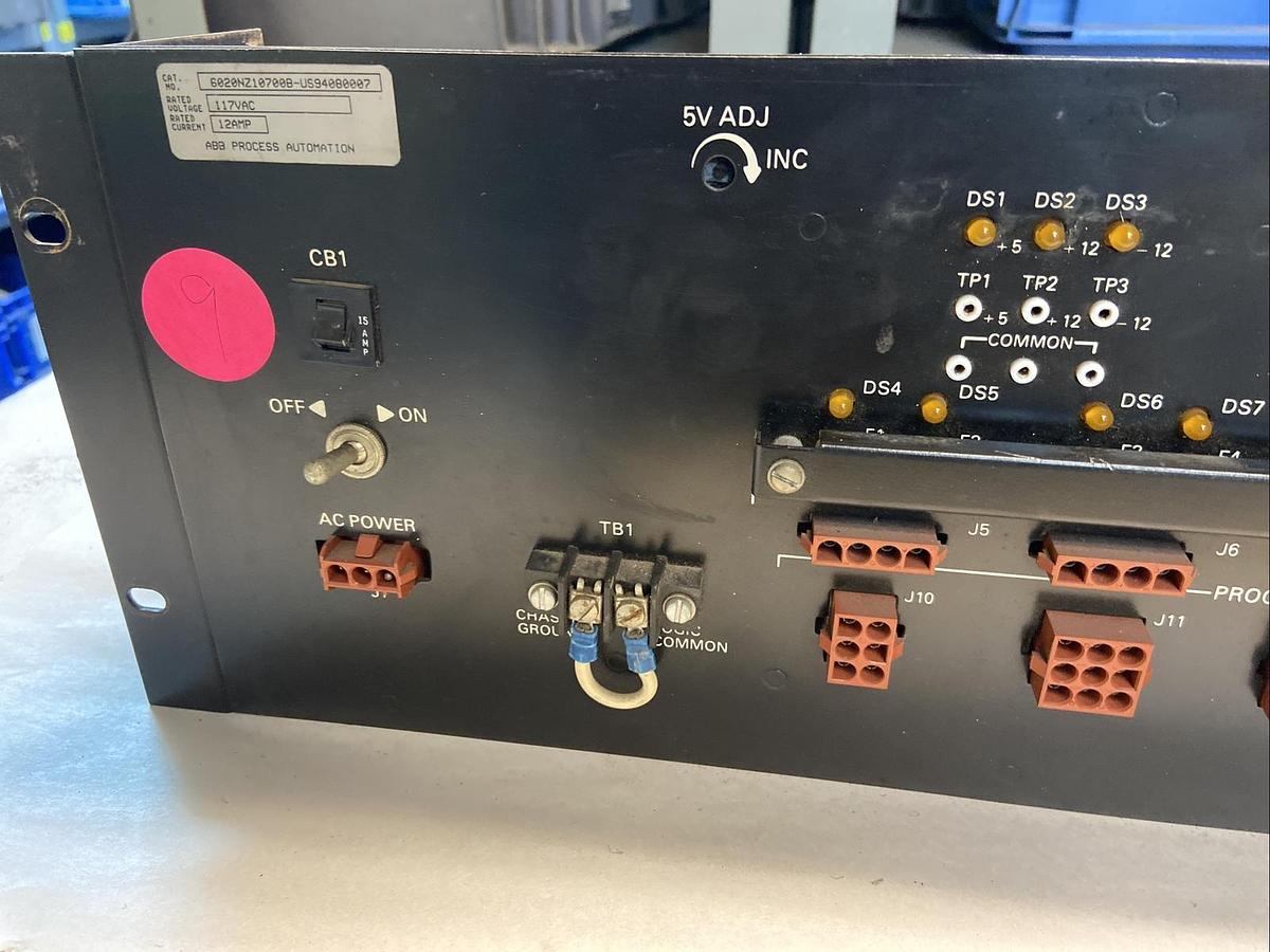 Used ABB,6020N210700B-US94080007,Power Supply 117VAC 12A ACDC REV803B-2330-9002