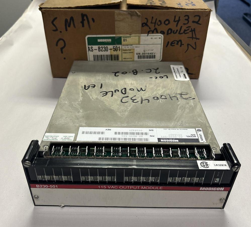 Used MODICON,AS-B230-501,OUTPUT MODULE