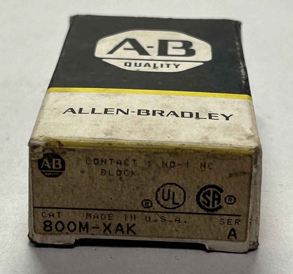 Used ALLEN BRADLEY,800M-XAK,CONTACT BLOCK NEW