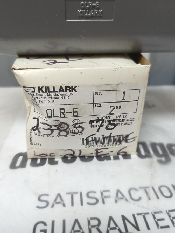KILLARK,OLR-6,2 INCH ELECTRICAL CONDUIT BODY NOS