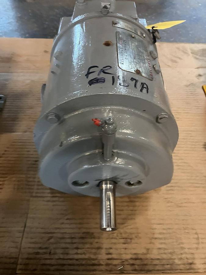 Used RELIANCE,4LT836095T1,SUPER T DC GENERATOR 1.5kW FR 187A 50VDC 1750RPM