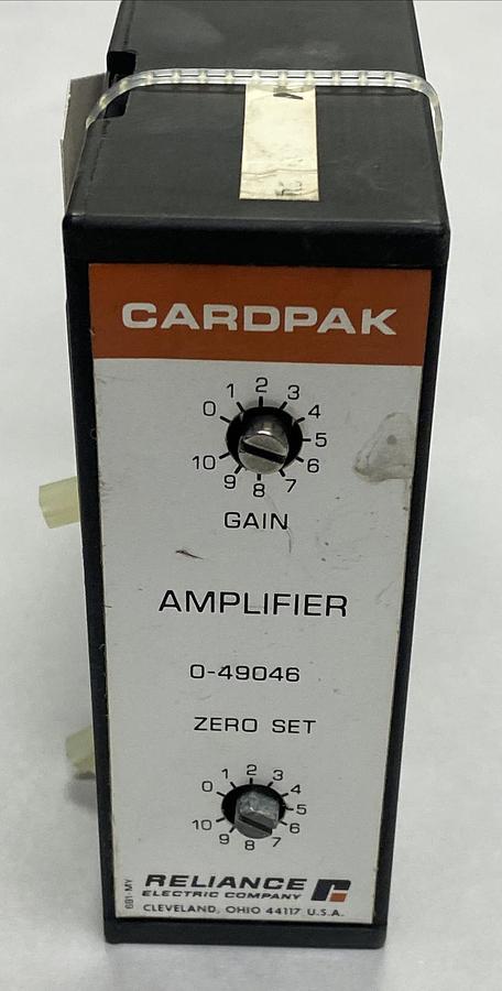 Used RELIANCE,0-49046,CARDPAK AMPLIFIER MODULE REFURBISHED