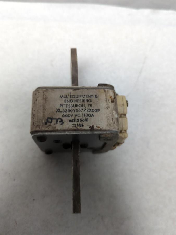 Used MILL EQUIPMENT & ENG,XL33R0488772X00F,FUSE 1100 AMP 660V PRE-OWNED
