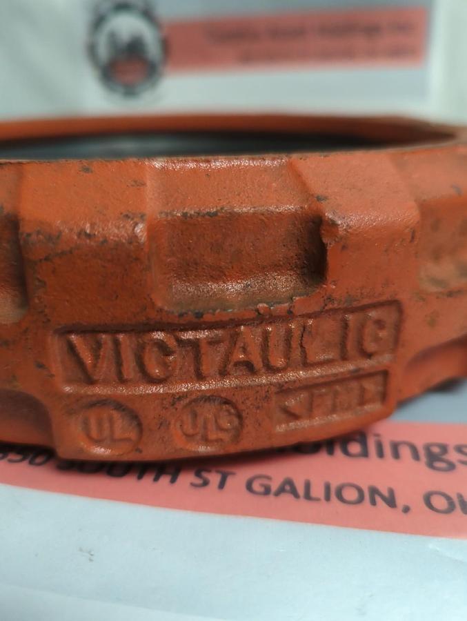 Used VICTAULIC,77,FLEXIBLE 8 INCH GROOVED COUPLING WITH GASKET PRE-OWNED