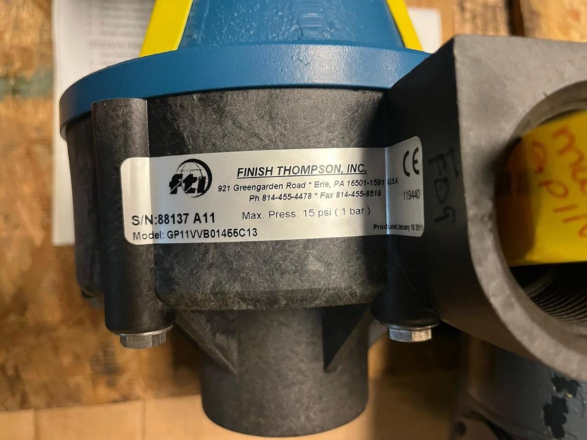 FINISH THOMPSON,GP11VVB01455C13,CENTRIFUGAL PUMP 1-1/2"X1-1/2"X5" 3HP 3PH 4-1/2"