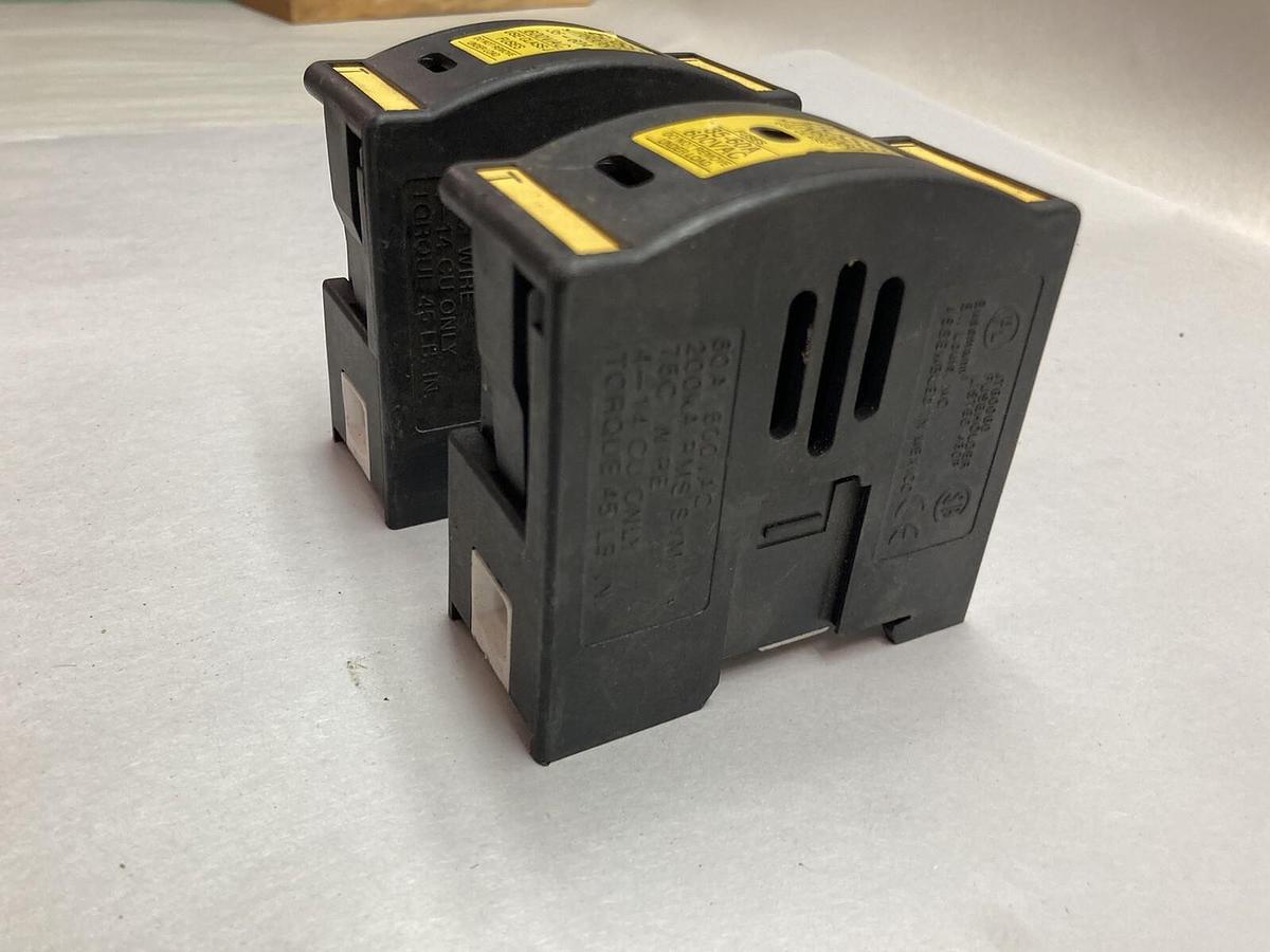Used Buss,JT60060,Fuse Holder 35-60A 600VAC LOT OF 2
